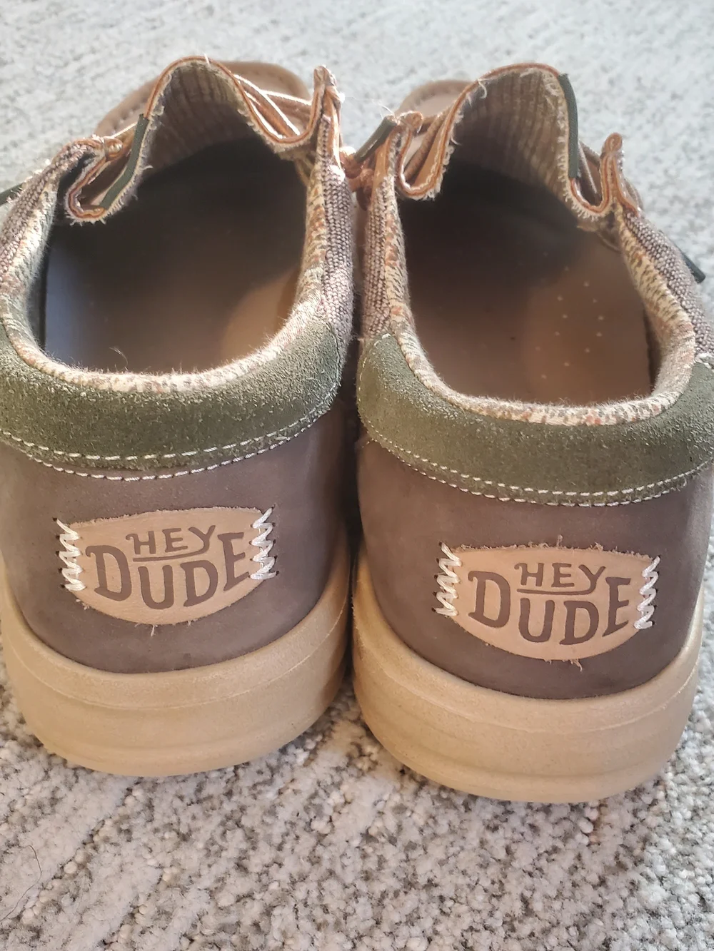 Hey Dude Men's Suede Sneaker Boat Shoe in Tan - Picture 2 of 11
